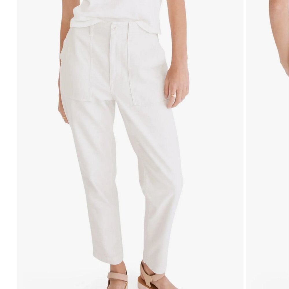 Madewell Griff High Waist Tapered Fatigue Pants Size 27